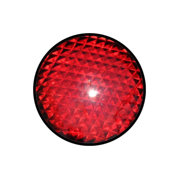 Φακός (πεδίο) σε κόκκινο χρώμα διαμέτρου Φ120mm. Κατάλληλος για φανάρια STAGNOLI.