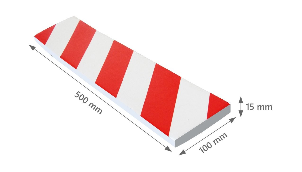 Αφρώδες προστατευτικό για τοίχους σε κόκκινο - λευκό χρώμα RW-5010
