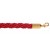 Σχοινί πλεγμένο nylon μήκους 150cm κόκκινου χρώματος με χρυσαφί γάντζο NRG-150
