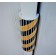 Αφρώδες προστατευτικό με εγκοπές για κυρτές επιφάνειες και τοίχους σε μαύρο - κίτρινο χρώμα